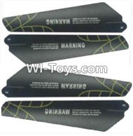 Subotech S700 Parts-05 Propellers,Main rotor blades(4pcs)-Yellow,Subotech S700 RC dragonfly Helicopter Spare Parts Accessories,S700 Replacement parts